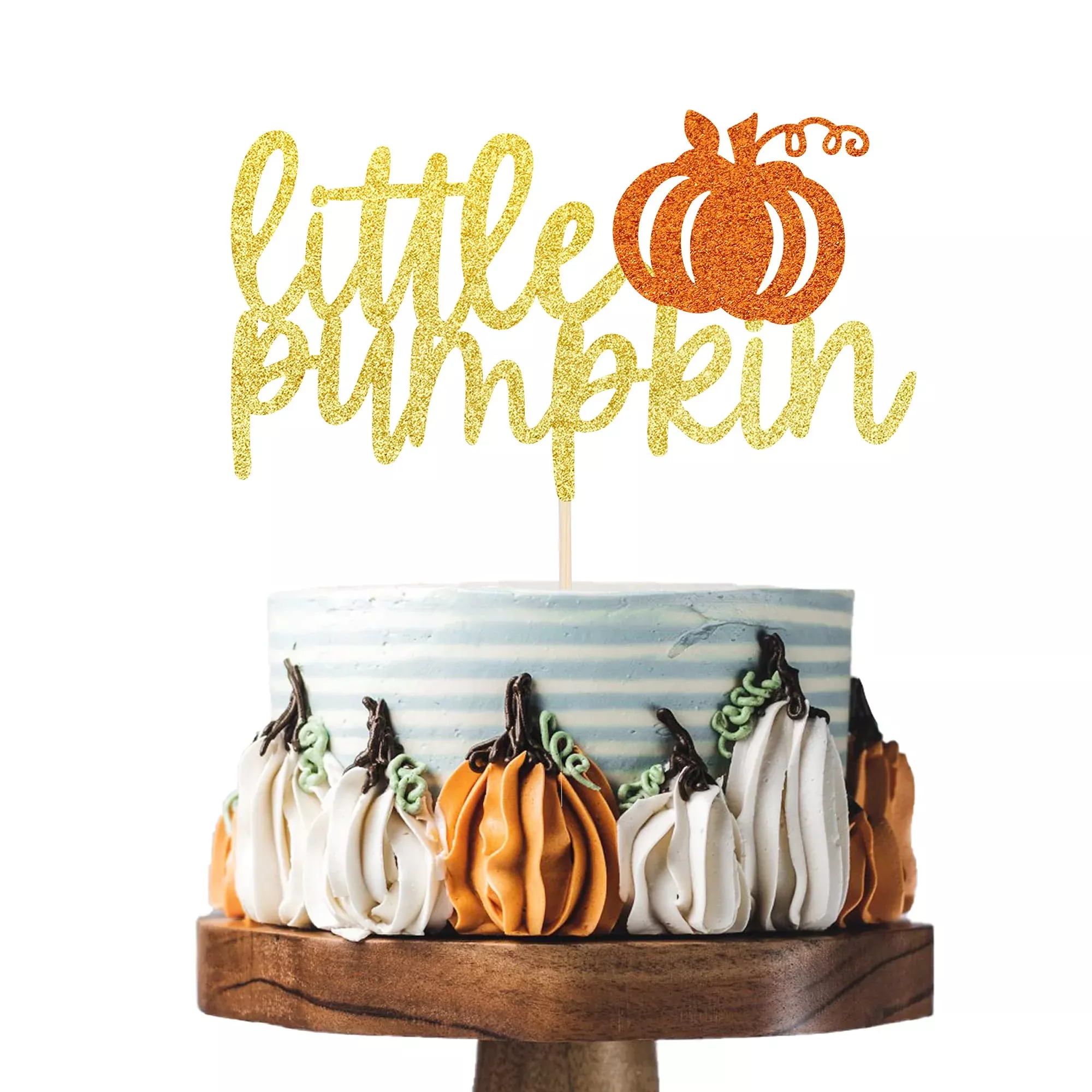 1-pcs-little-pumpkin-cake-topper-fall-theme-cake-pick-baby-shower-kids 1 Pcs Little Pumpkin Cake Topper Fall Theme Cake Pick Baby Shower Kids