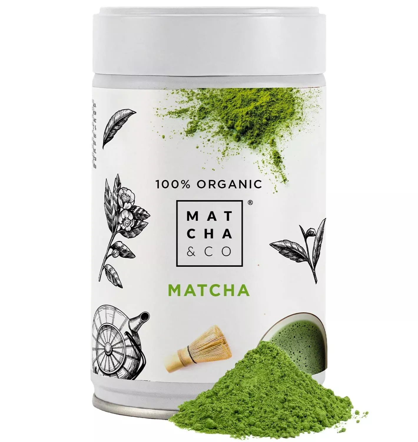 100% Organic Matcha Tea [Ceremonial Grade]. Organic Green Tea Powder F