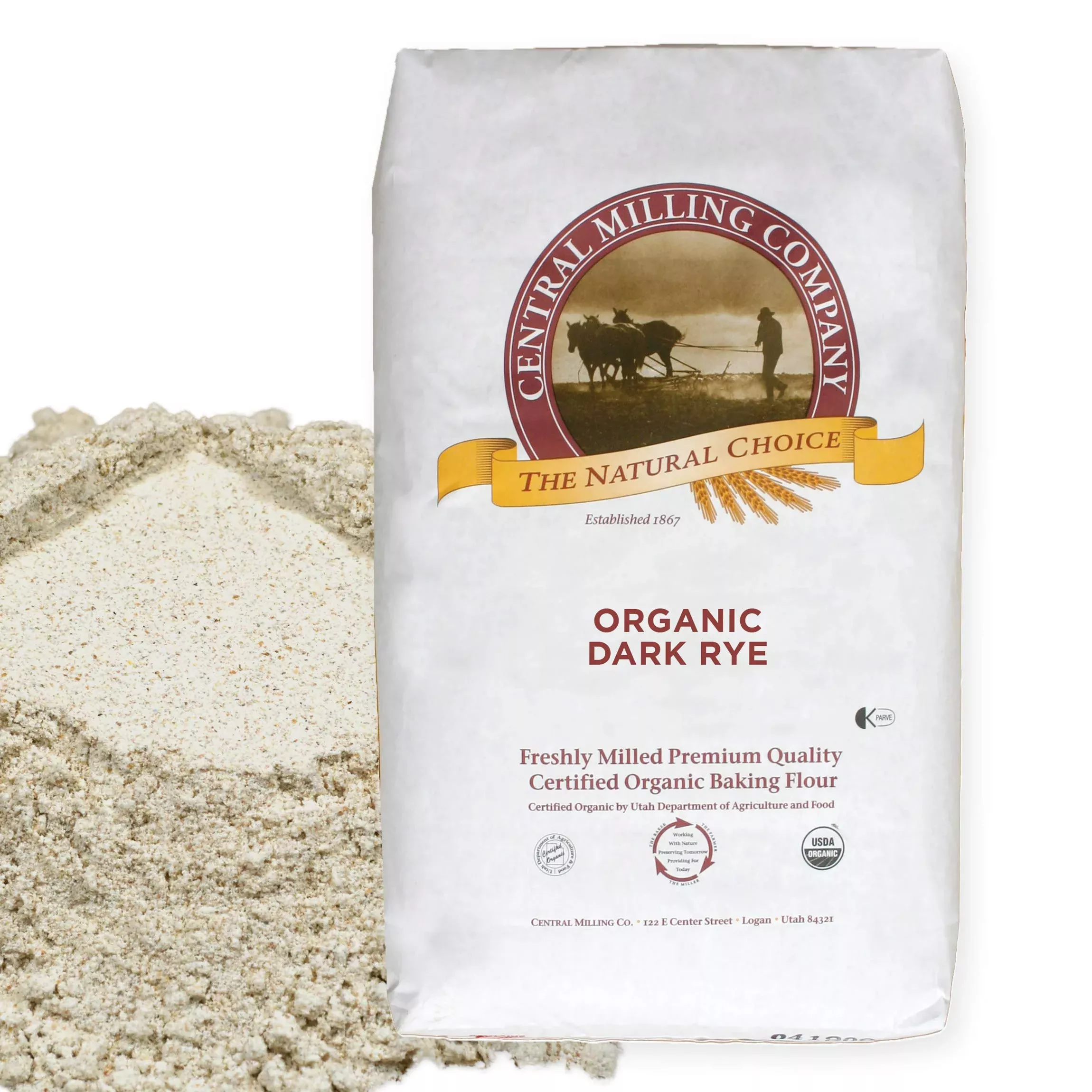100-organic-whole-dark-rye-flour-25-lbs 100% Organic Whole Dark Rye Flour - 25 Lbs
