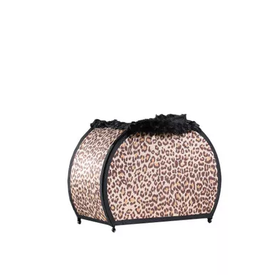 12-brown-white-funky-leopard-pattern-novelty-table-lamp 12" Brown and White Funky Leopard Pattern Novelty Table Lamp