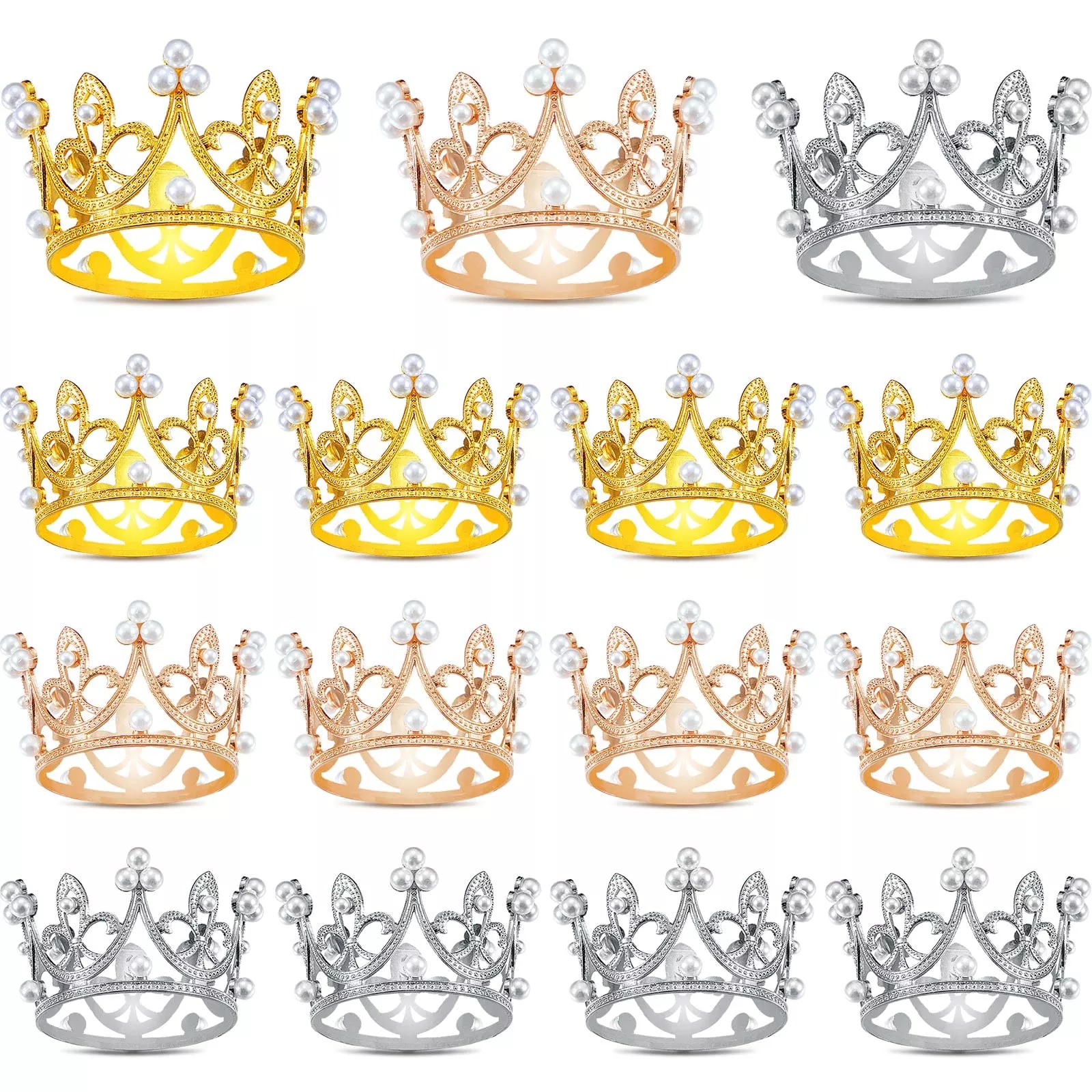15-pieces-crown-cake-topper-mini-crown-mini-crown-cake-topper-princess 15 Pieces Crown Cake Topper Mini Crown Mini Crown Cake Topper Princess