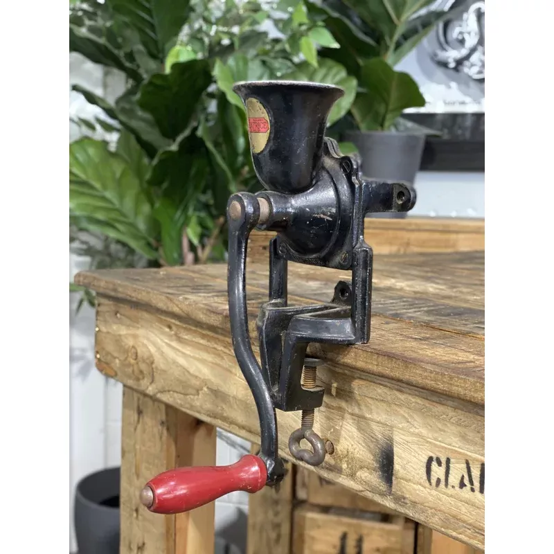 #156 1850s No. 2 Medium Spong & Co Ltd Bench Mounted Hand Grinder
