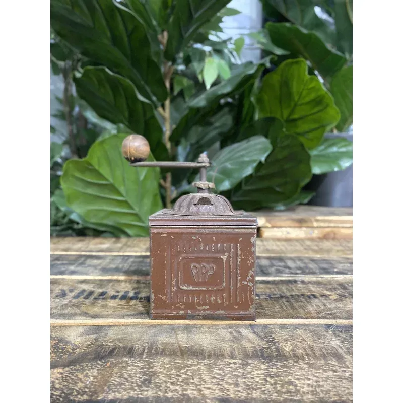 1880s PPP Label Box Hand Coffee Grinder