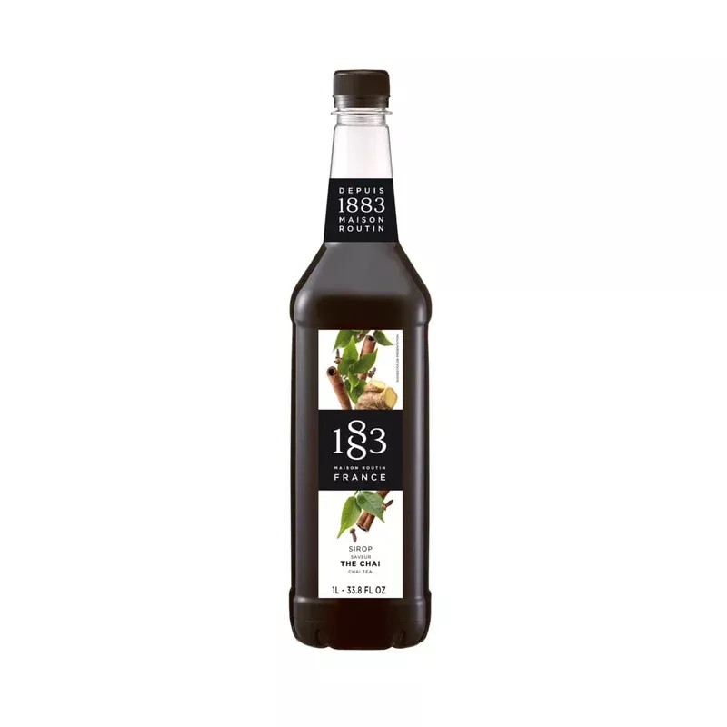 1883 Chai Tea Syrup 1 Liter Plastic Bottle