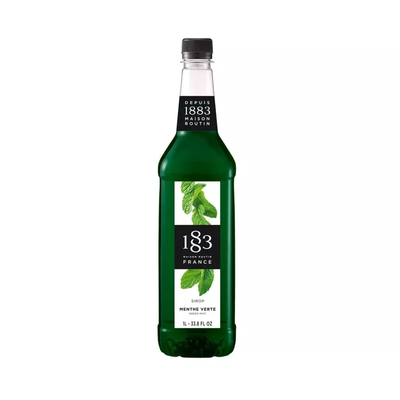 1883-green-mint-syrup-1l-plastic-bottle 1883 Green Mint Syrup 1L Plastic Bottle