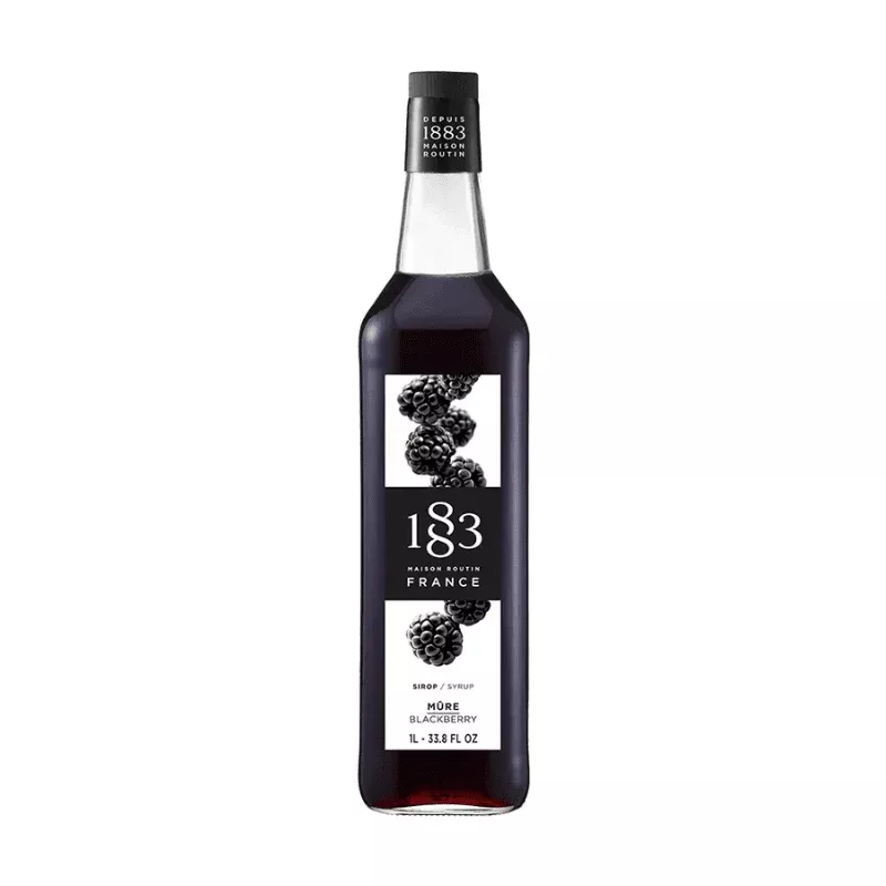 1883-maison-routin-blackberry-syrup-glass-33-8-oz 1883 Maison Routin Blackberry Syrup Glass, 33.8 oz
