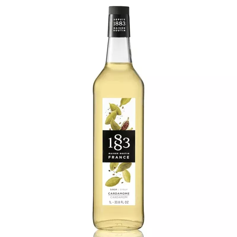 1883-maison-routin-cardamom-syrup-glass-1-liter 1883 Maison Routin Cardamom Syrup Glass, 1 Liter