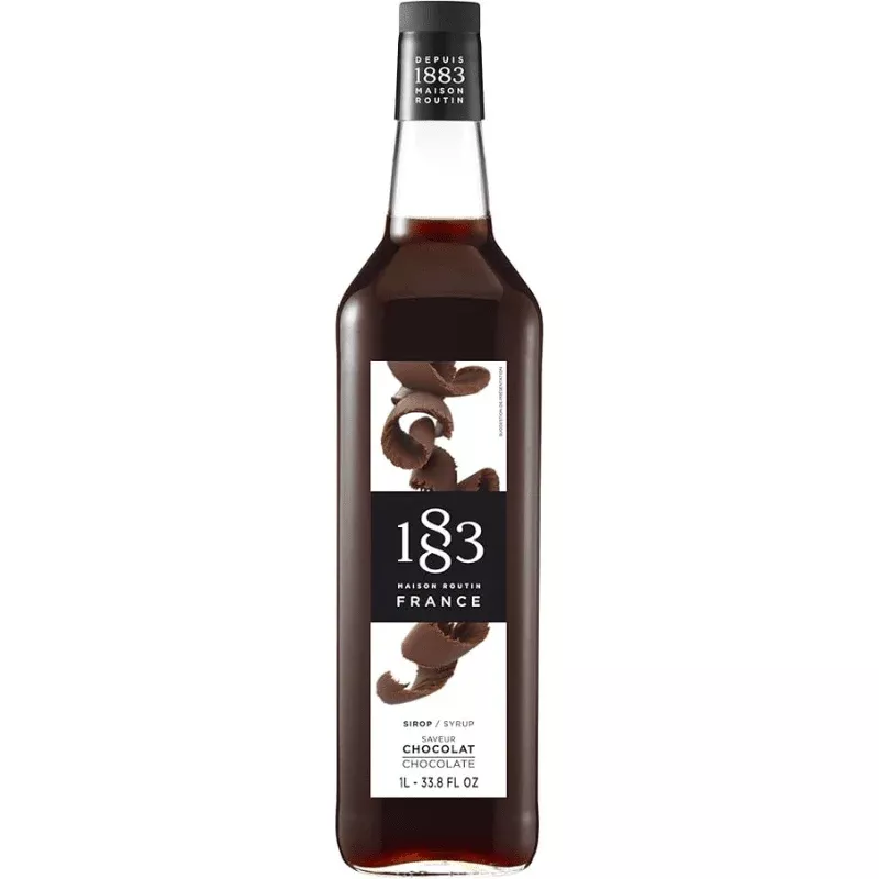 1883-maison-routin-chocolate-syrup-glass-1-liter 1883 Maison Routin Chocolate Syrup Glass, 1 Liter