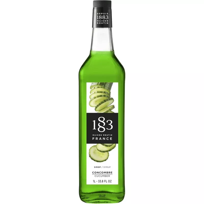 1883-maison-routin-cucumber-syrup-glass-1-liter 1883 Maison Routin Cucumber Syrup Glass, 1 Liter