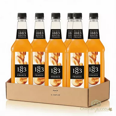 1883-maison-routin-peach-syrup-1lt-33-81oz-6-case 1883 Maison Routin Peach Syrup 1LT/33.81oz (6/Case)