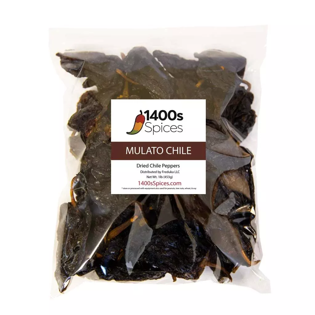 1lb-mulato-chile-fully-mature-poblanos-dried-chili-peppers-cooking-by-1400s-spic 1Lb Mulato Chile, Fully Mature Poblanos, Dried Chili Peppers For Cooking By 1400S Spices