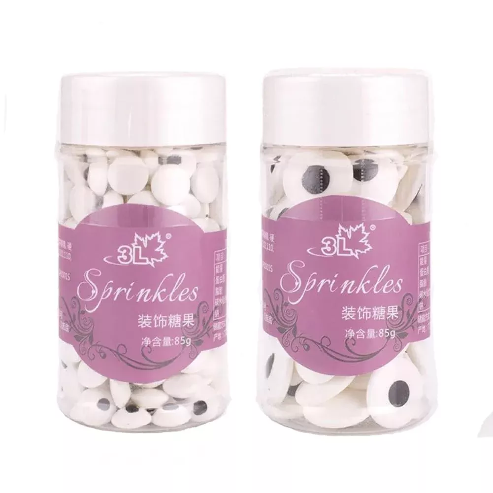 2-bottles-candy-eyes-eyeballs-cake-cupcake-toppers-edible-eyes-decorating-two-si 2 Bottles Candy Eyes Eyeballs Cake Cupcake Toppers Edible Eyes For Decorating, Two Size Mixed - Halloween, Christmas, Easter, And Edible Art Project Candy Decorations
