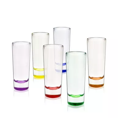 2 oz Shot Glass Shooters, Set of 6 by True