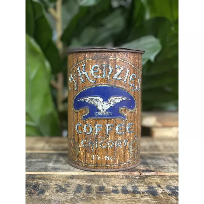 #259 1920s McKenzies Kiewa Valley Original Coffee Tin