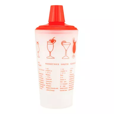 30oz. Red Recipe Shaker