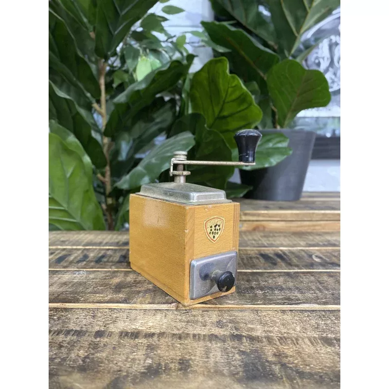 33-1930s-european-oblong-wooden-hand-coffee-grinder #33 1930s European Oblong Wooden Hand Coffee Grinder