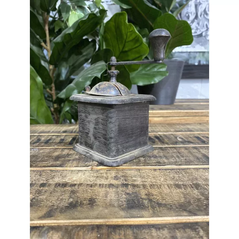 37-1950s-bakelite-grey-hand-coffee-grinder-with-pull-out-drawer #37 1950s Bakelite Grey Hand Coffee Grinder With Pull Out Drawer