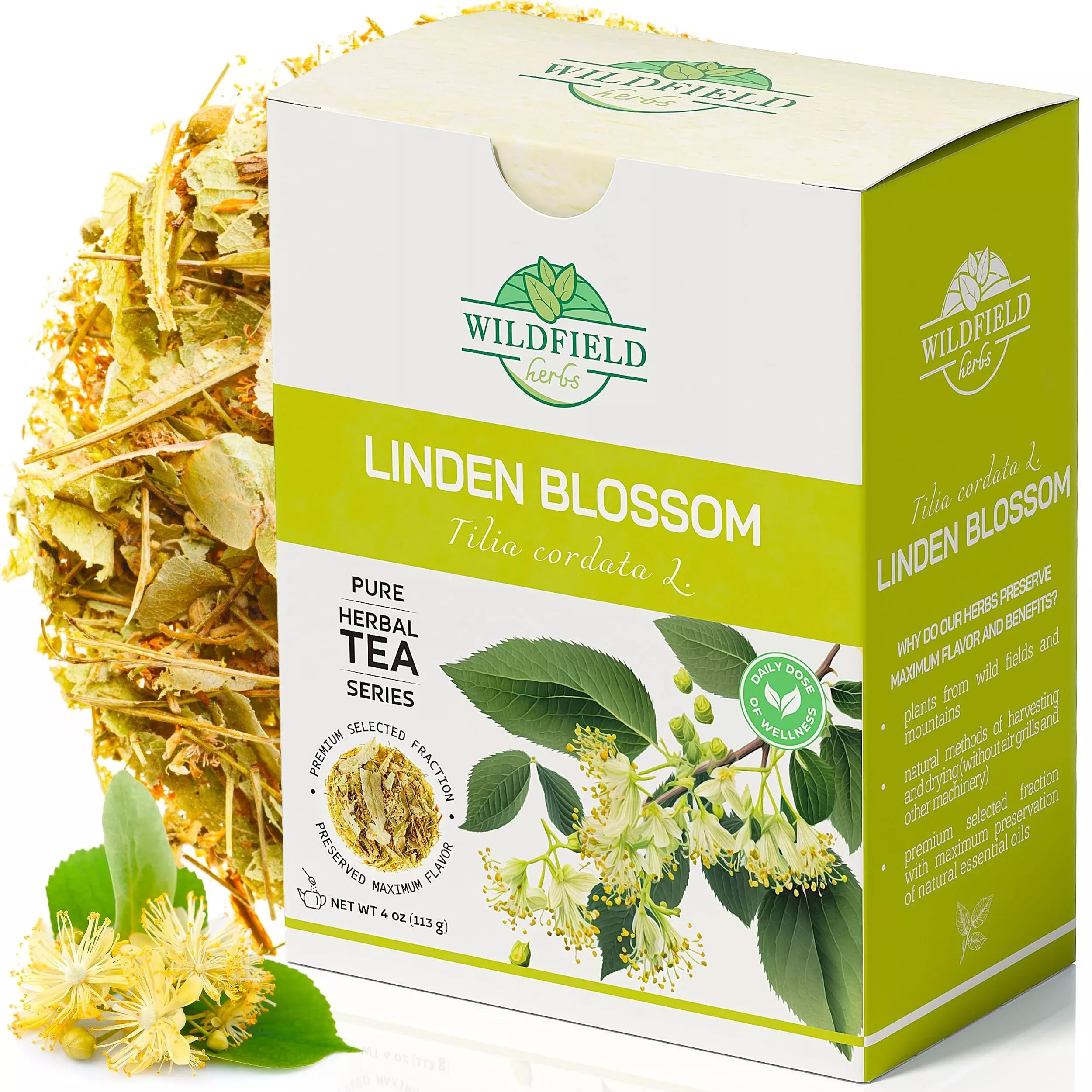 4-oz-linden-tea-dried-linden-flower-tea-herbal-tilia-cordata-113g 4 Oz. Linden Tea Dried Linden Flower Tea Herbal (Tilia Cordata) - 113G