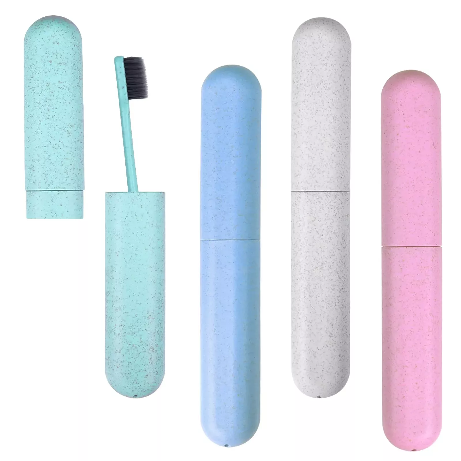 4-pack-toothbrush-travel-case-hooqict-portable-breathable-travel-toot 4 Pack Toothbrush Travel Case, Hooqict Portable Breathable Travel Toot