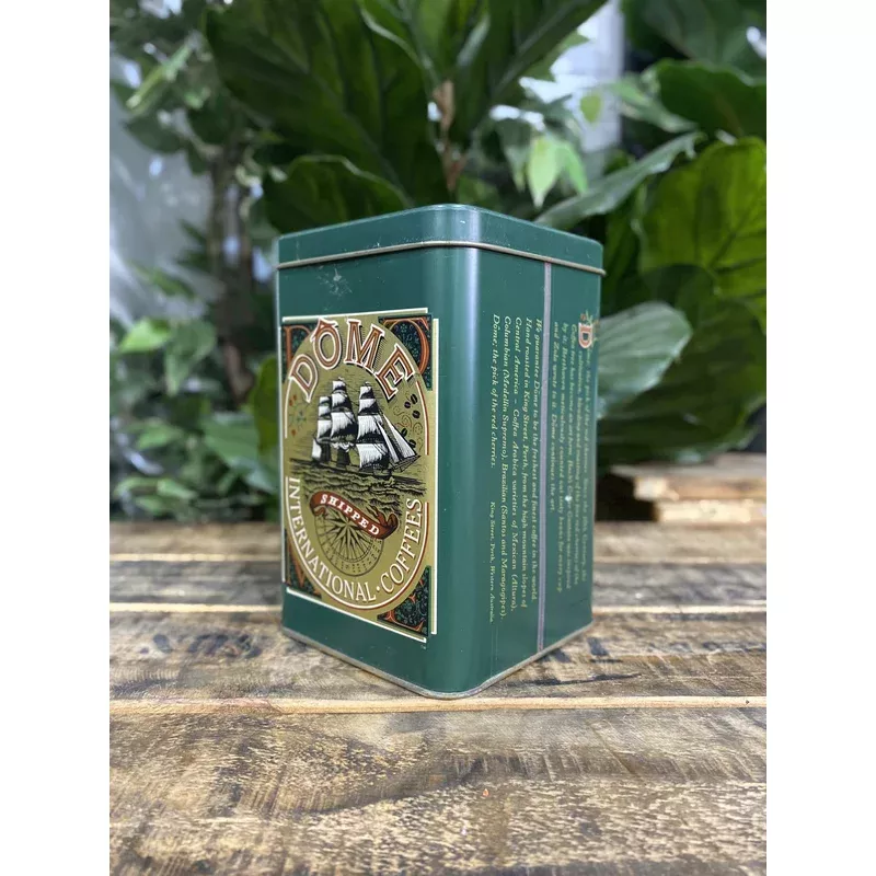 402-1980s-dome-coffee-tin #402 1980s Dome Coffee Tin
