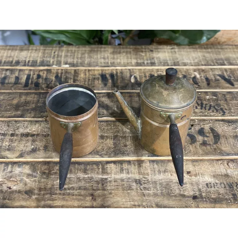 43-1880s-brass-single-cup-brewer-lid #43 1880s Brass Single Cup Brewer & Lid