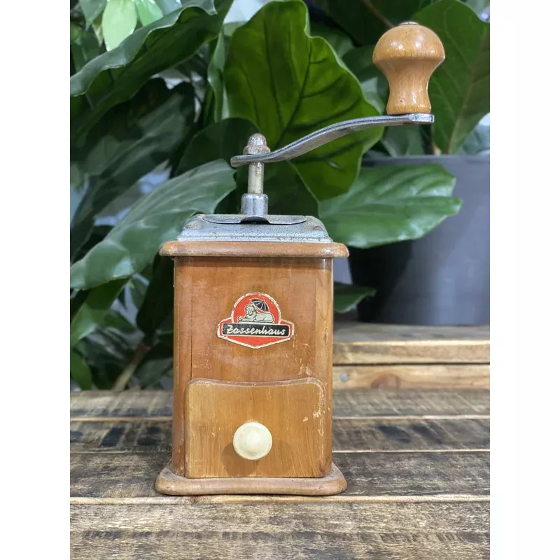 44-1940s-zassenhaus-elongated-wooden-hand-coffee-grinder #44 1940s Zassenhaus Elongated Wooden Hand Coffee Grinder