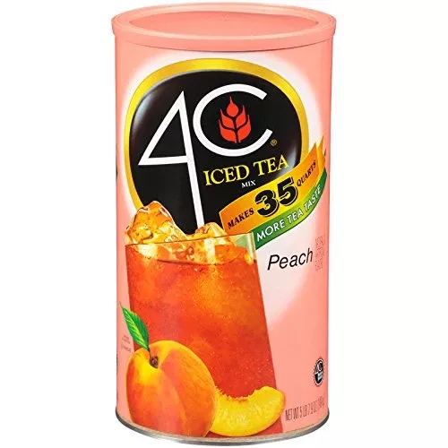 4c-iced-tea-mix-peach-35-qt-pack-2 4C Iced Tea Mix Peach 35 Qt. (Pack Of 2)