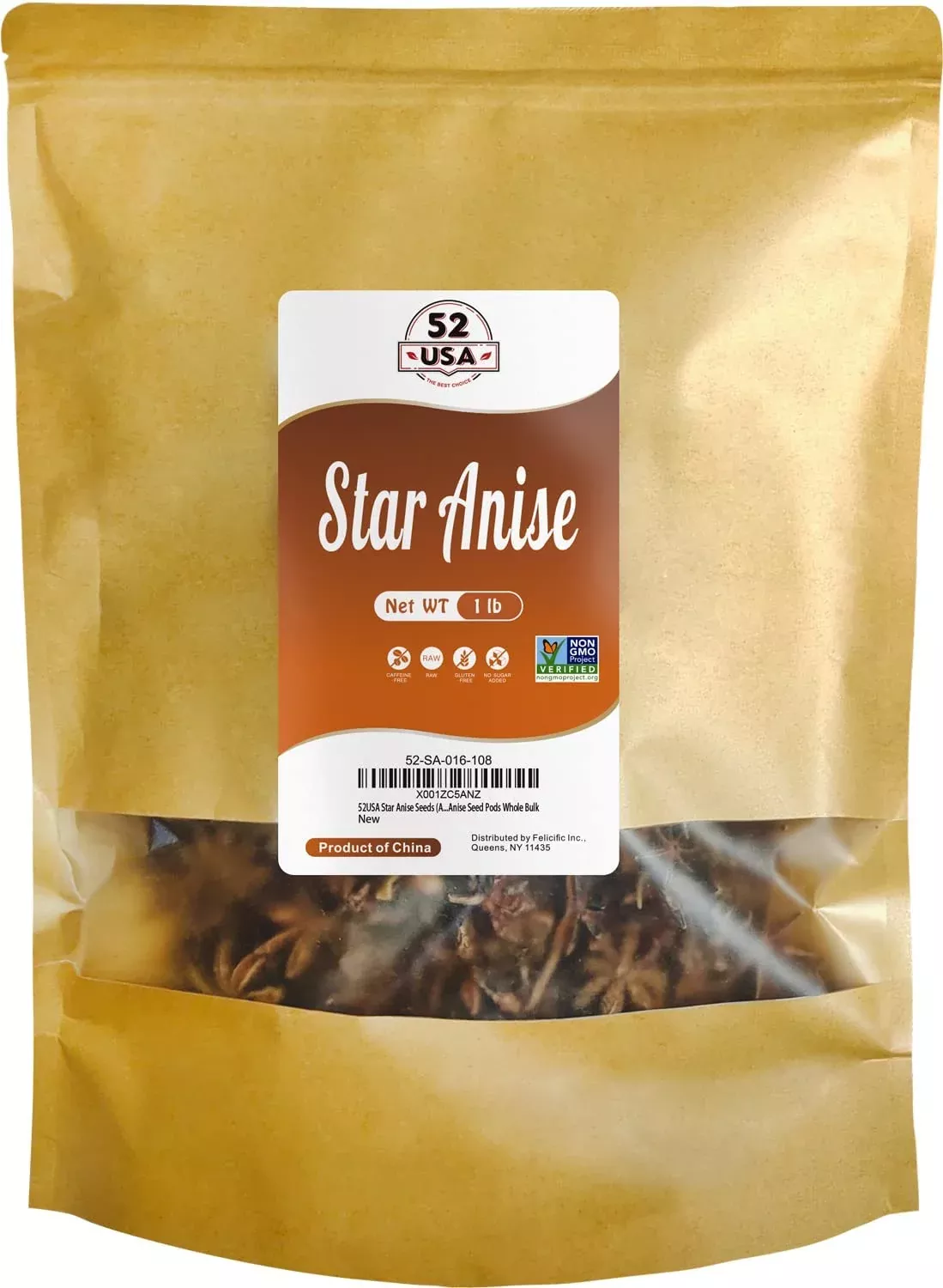 52usa-star-anise-16-ounce-pack-1-non-gmo-verified-chinese-star-anise-whole-dried 52Usa Star Anise, 16 Ounce (Pack Of 1), Non-Gmo Verified Chinese Star Anise Whole, Dried Star Anise Pods For Tea And Baking