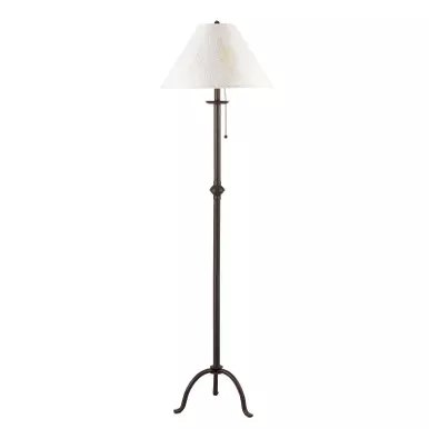 57-black-traditional-shaped-floor-lamp-with-white-empire-shade 57" Black Traditional Shaped Floor Lamp With White Empire Shade