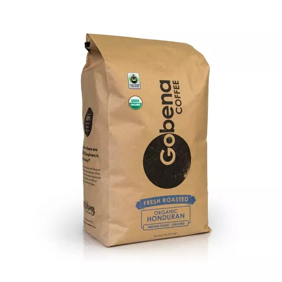 5lb-fair-trade-organic-certified-honduran-medium-roast-ground-100-arabica-specia 5Lb Fair Trade Organic Certified Honduran Medium Roast Ground, 100% Arabica Specialty Coffee, 80 Ounces, 5 Pounds, Bulk Coffee