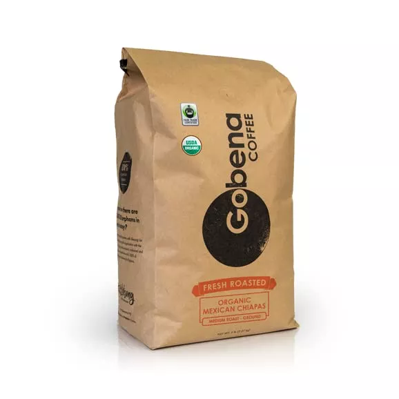 5lb-fair-trade-organic-certified-mexican-chiapas-ground-coffee-medium-roast-100- 5Lb Fair Trade Organic Certified Mexican Chiapas Ground Coffee Medium Roast, 100% Arabica Specialty Coffee, 80 Ounces, 5 Pounds,