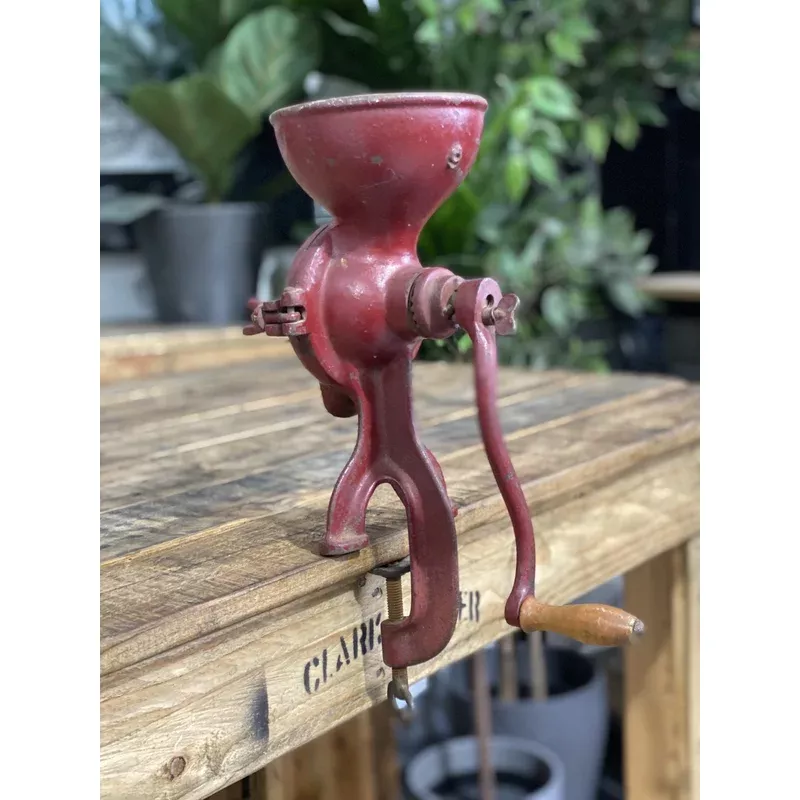 #70 1930s Husqvarna Bench Clamp Coffee Grinder
