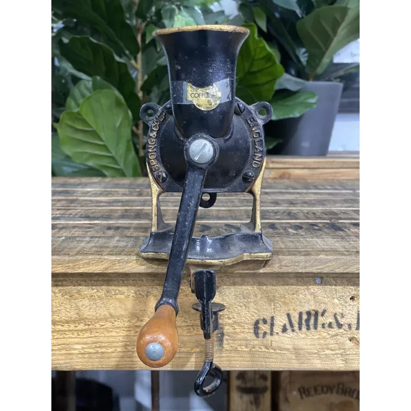 #84 1850s No. 2 Medium Spong & Co Ltd Bench Mounted Hand Grinder