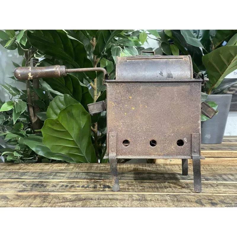 #89 1850s Free Standing Coal Coffee Roaster