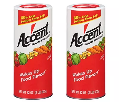 Accent Flavor Enhancer - 2 Lb. Canister By Accent [Foods] (Pack Of 2)