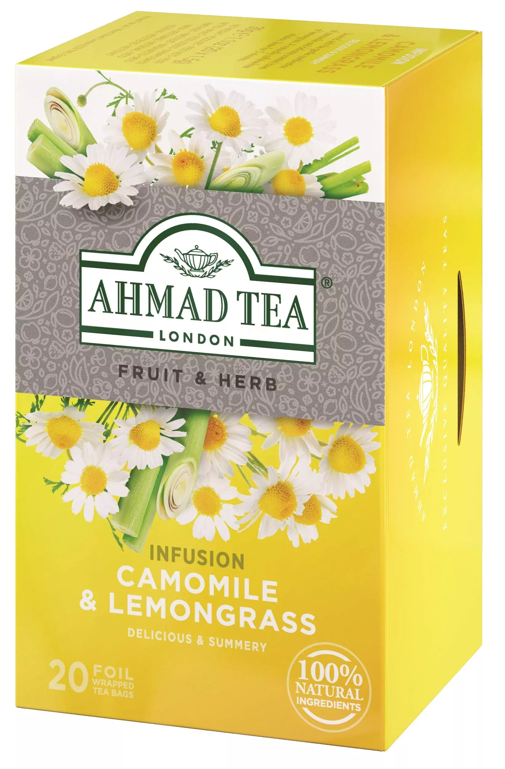 ahmad-tea-herbal-tea-camomile-lemongrass-teabags-20-ct-pack-1-decaffeinated-suga Ahmad Tea Herbal Tea, Camomile & Lemongrass Teabags, 20 Ct (Pack Of 1) - Decaffeinated & Sugar-Free