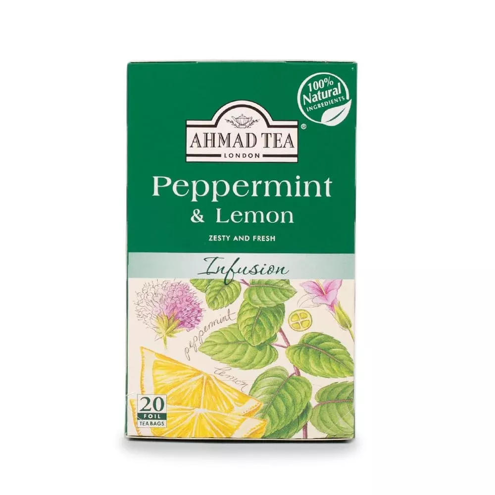 ahmad-tea-herbal-tea-peppermint-lemon-teabags-20-ct-pack-1-decaffeinated-sugar-f Ahmad Tea Herbal Tea, Peppermint & Lemon Teabags, 20 Ct (Pack Of 1) - Decaffeinated & Sugar-Free