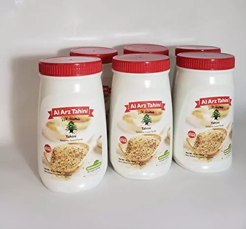 al-arz-tahini-pure-sesame-paste-1lb-jar-6-pack Al Arz Tahini Pure Sesame Paste 1Lb Jar 6 Pack