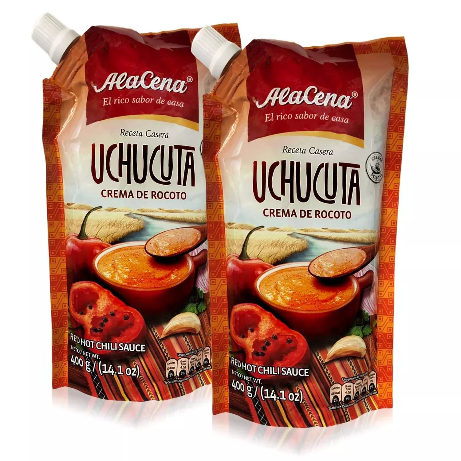 alacena-crema-de-rocoto-uchucuta-400-gr-red-hot-chili-sauce-peruvian-hot-sauce-1 Alacena Crema De Rocoto Uchucuta 400 Gr. - Red Hot Chili Sauce - Peruvian Hot Sauce - 14.1 Oz. (2 Pack)