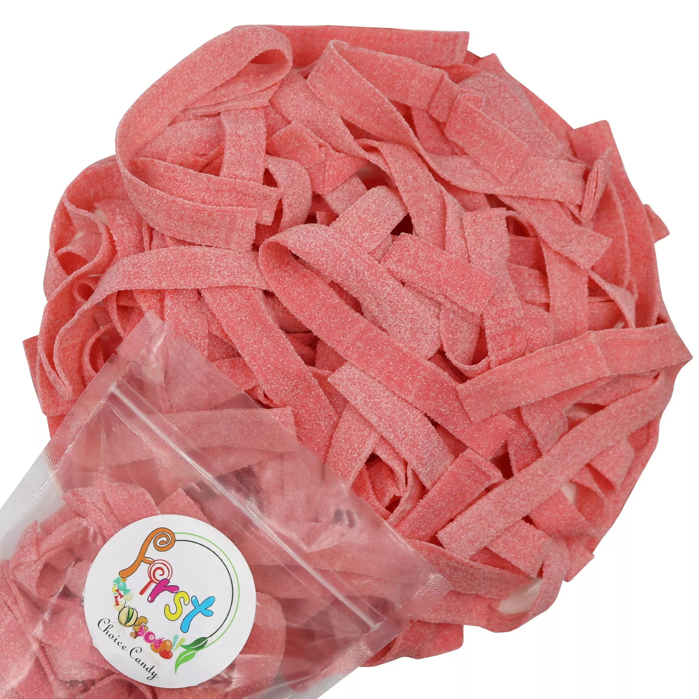 All Color Sour Gummy Belts (Pink Lemonade, 2 Lb)