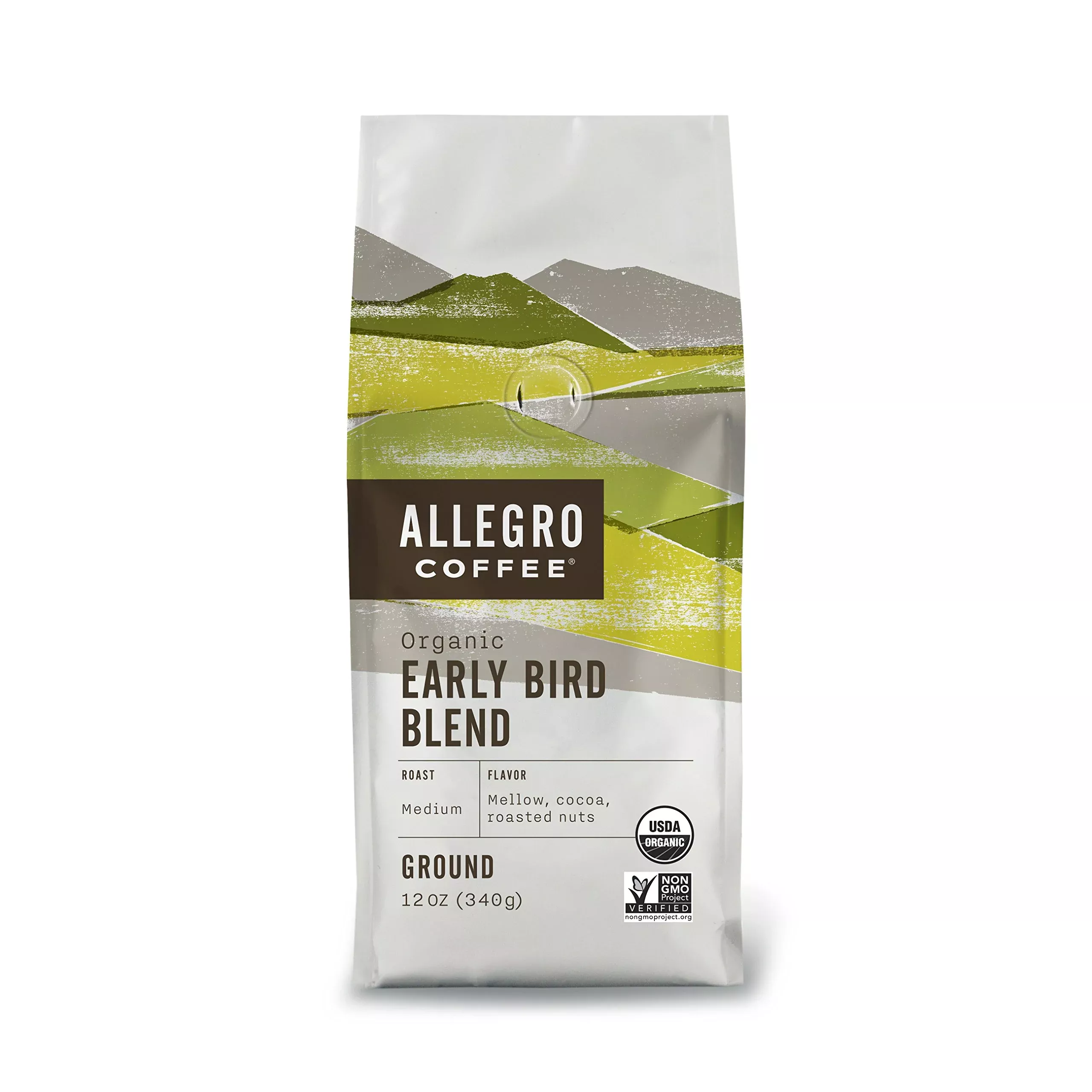 allegro-coffee-organic-early-bird-blend-ground-coffee-12-oz Allegro Coffee Organic Early Bird Blend Ground Coffee, 12 Oz