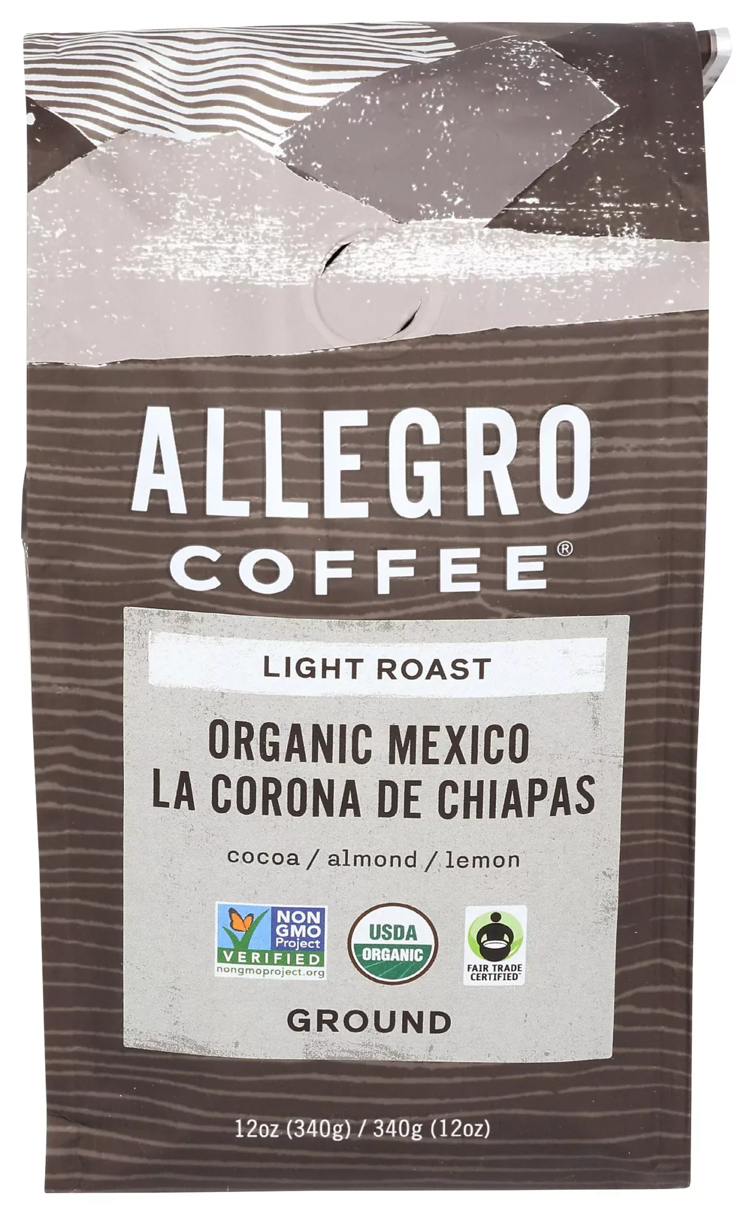 allegro-coffee-organic-mexico-light-roast-ground-coffee-12-oz Allegro Coffee, Organic Mexico Light Roast Ground Coffee, 12 Oz.