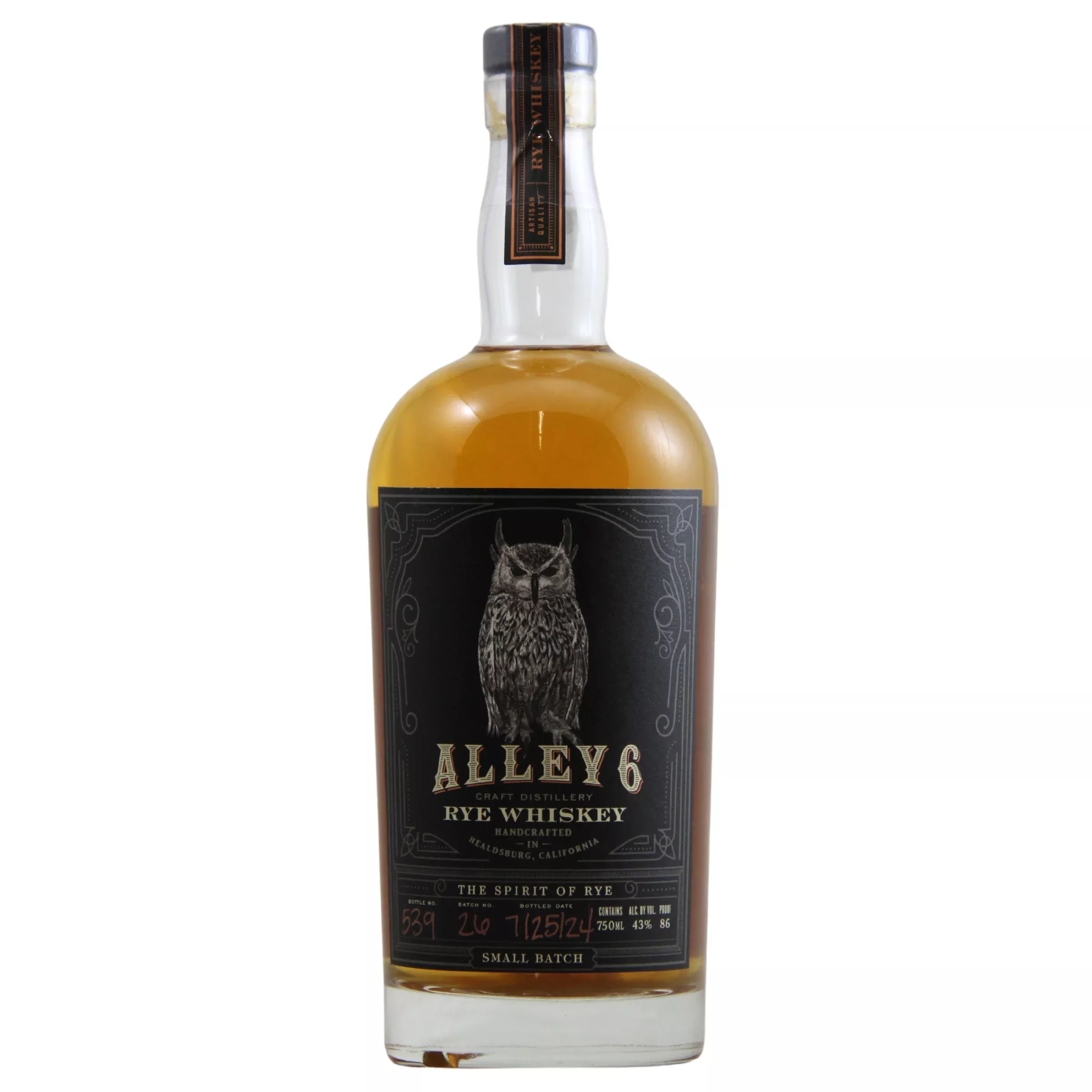 alley-rye-whiskey Alley Rye Whiskey