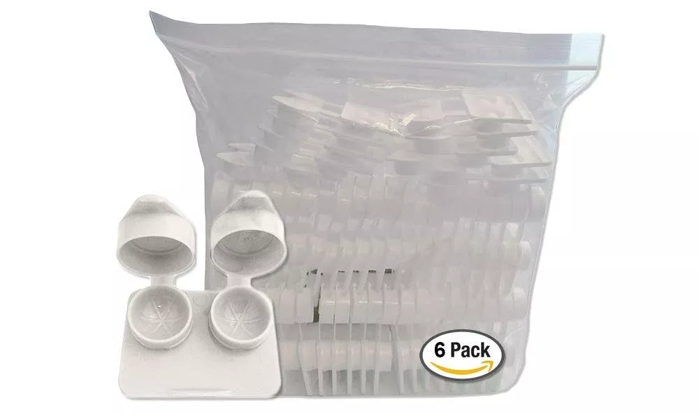 amcon-contact-lenses-cases-flat-ribbed-extra-deep-well-white-6-pack Amcon Contact Lenses Cases Flat Ribbed Extra Deep Well - White, 6 Pack