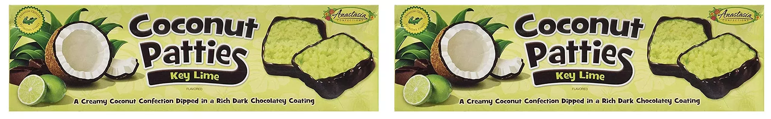 Anastasia Confections Key Lime Flavor Coconut Pattiesnet Wt 12 Oz (Two Pack)