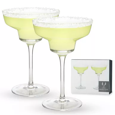 angled-crystal-margarita-glasses-by-viski Angled Crystal Margarita Glasses by Viski