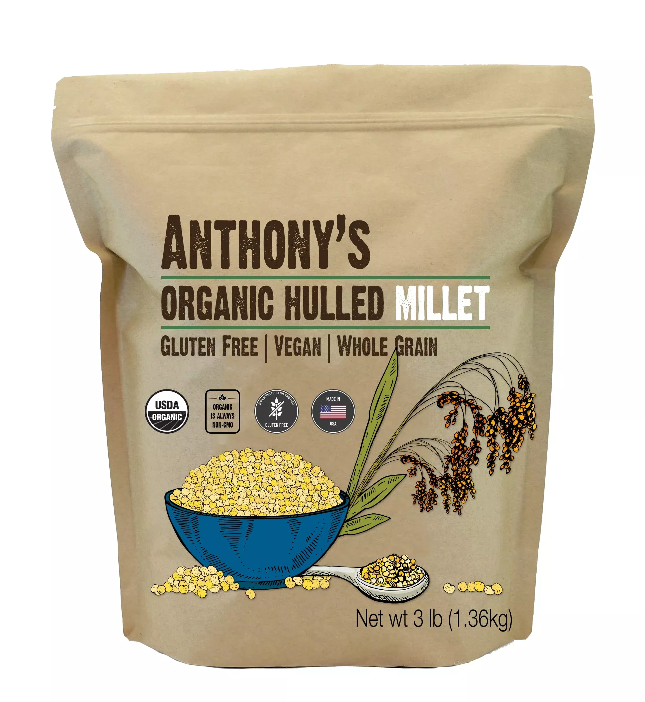 anthony-s-organic-hulled-millet-3-lb-gluten-free-raw-grown-in-usa Anthony'S Organic Hulled Millet, 3 Lb, Gluten Free, Raw & Grown In Usa