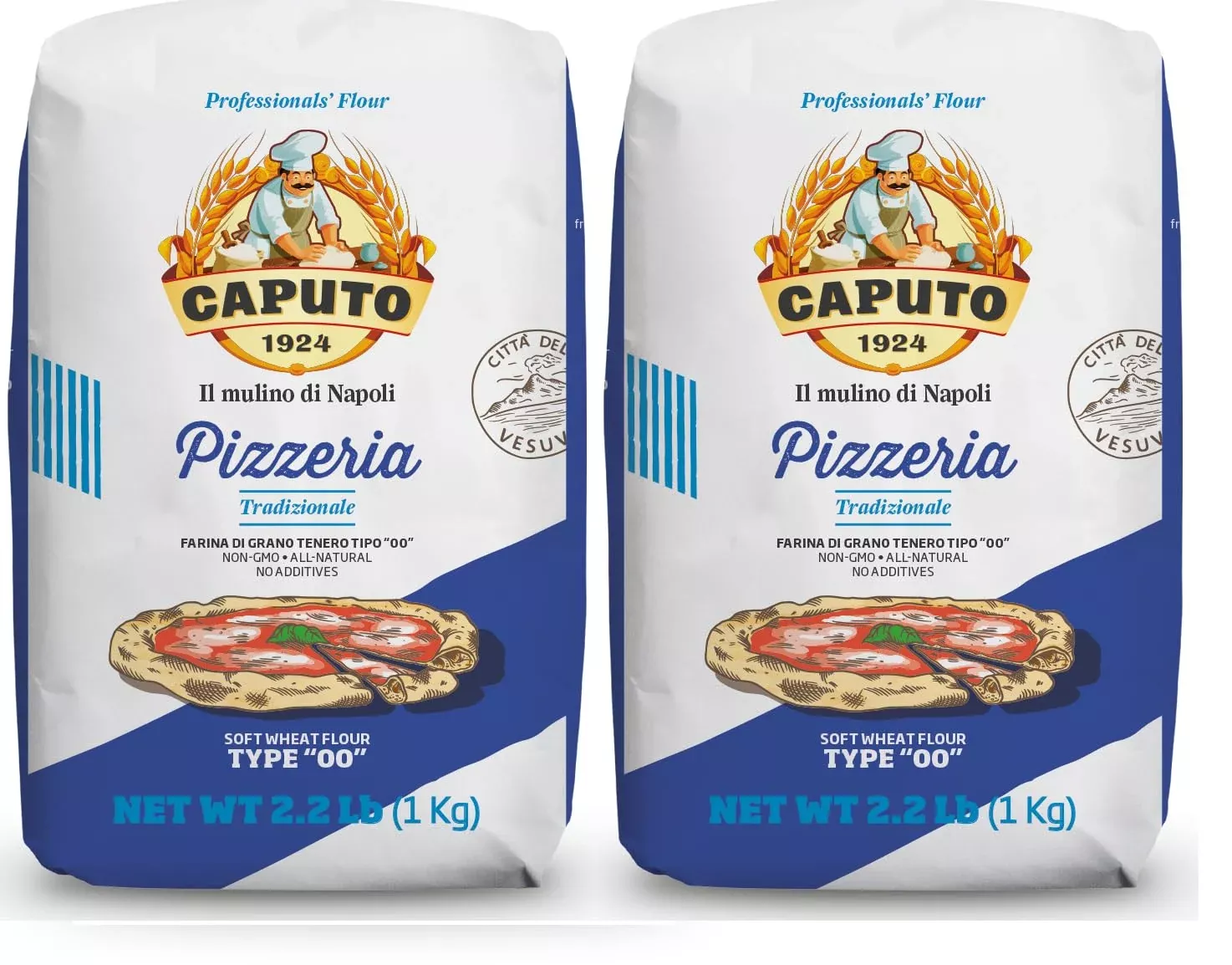 antimo-caputo-pizzeria-00-flour-blue-2-2-lb-pack-2-total-4-4-lbs Antimo Caputo Pizzeria 00 Flour (Blue) 2.2 Lb - Pack Of 2 (Total 4.4 Lbs)