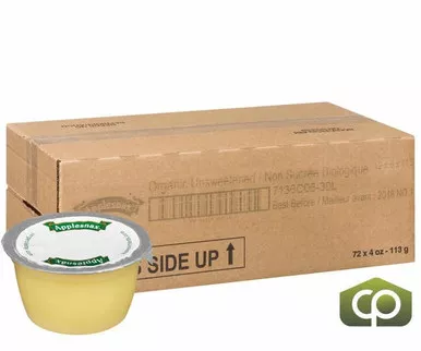 applesnax-leahy-applesauce-unsweetened-organic-113-gr-3-9-oz-72-case-canadian-ma Applesnax Leahy Applesauce Unsweetened Organic 113 GR/3.9 oz (72/Case)- Canadian Made