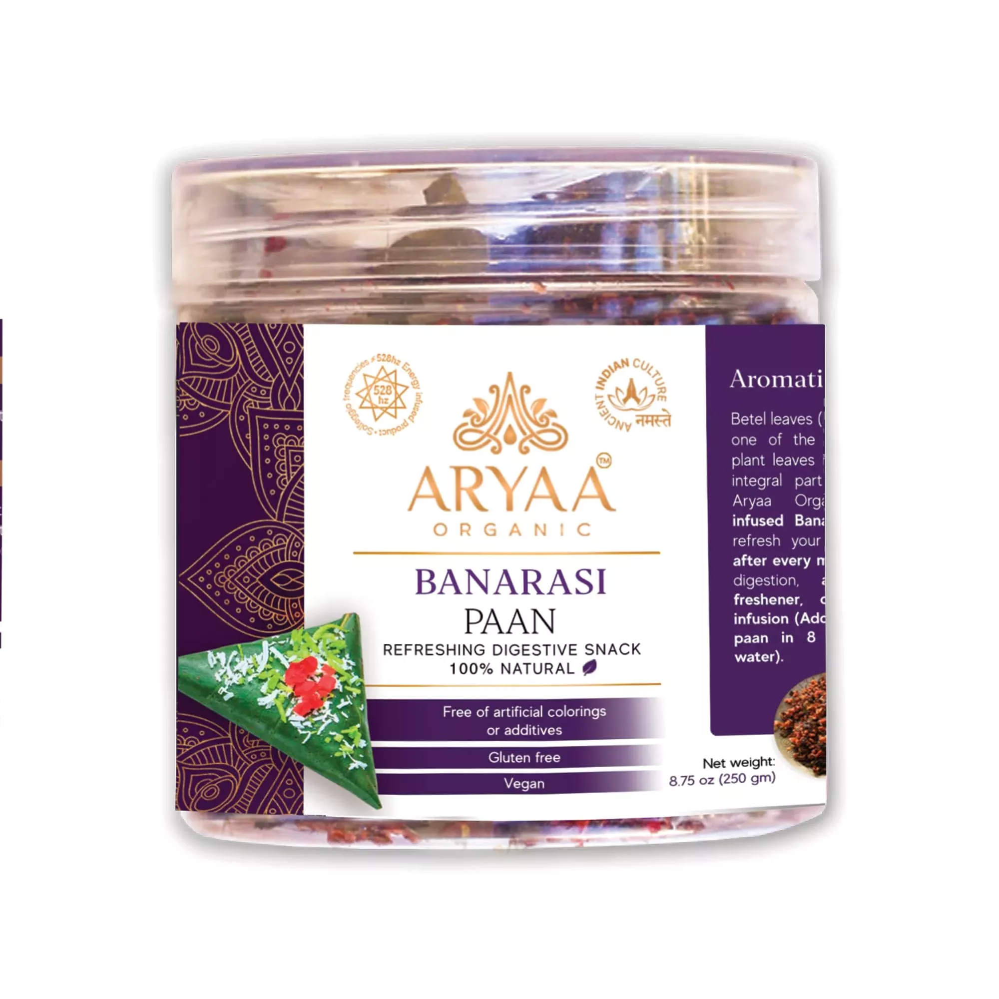 aryaa-organic-banarasi-paan-8-75oz-250gm-herbal-tea-digestive-snac Aryaa Organic Banarasi Paan 8.75Oz (250Gm) Herbal Tea & Digestive Snac